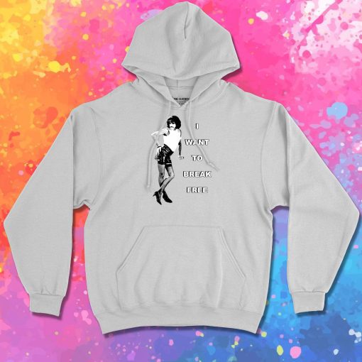 Vintage I Want To Break Freddie Mercury Queen Hoodie