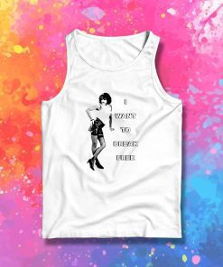 Vintage I Want To Break Freddie Mercury Queen Tank Top