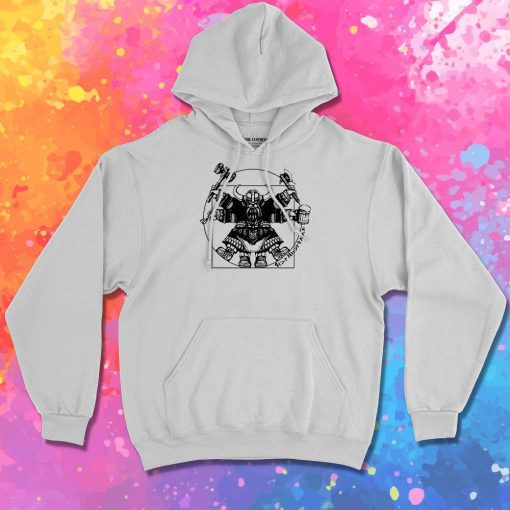 Vitruvian Dwarf White Hoodie