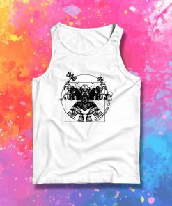 Vitruvian Dwarf White Tank Top