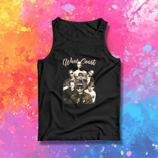 West Coast Hip Hop Legends 2Pac Compton Rappers Tank Top