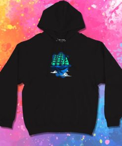Whale sailboat Hoodie