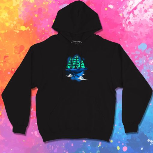 Whale sailboat Hoodie