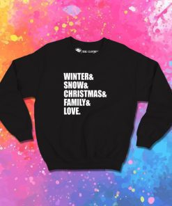 family love christmas Sweatshirt