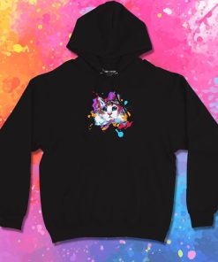 watercolour cat face Hoodie