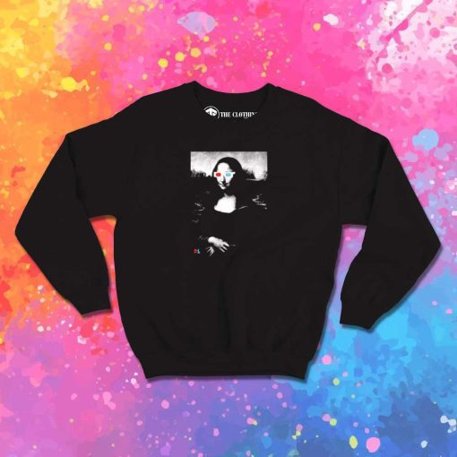 3D Glasses Mona Lisa Sweatshirt