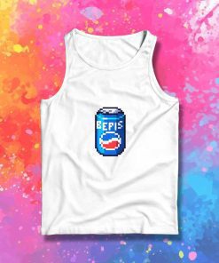 Bepis Pixelated Pepsi Can Tank Top