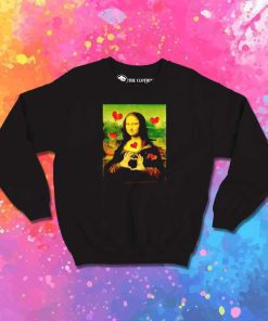 Mona Lisa Loves Heart Sweatshirt
