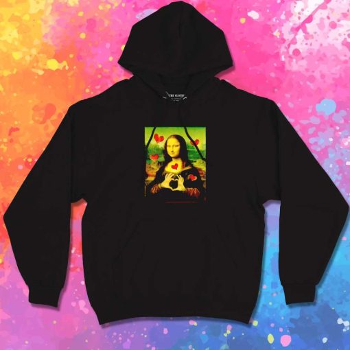 Mona Lisa Loves Heart Hoodie