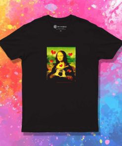 Mona Lisa Loves Heart T-Shirt