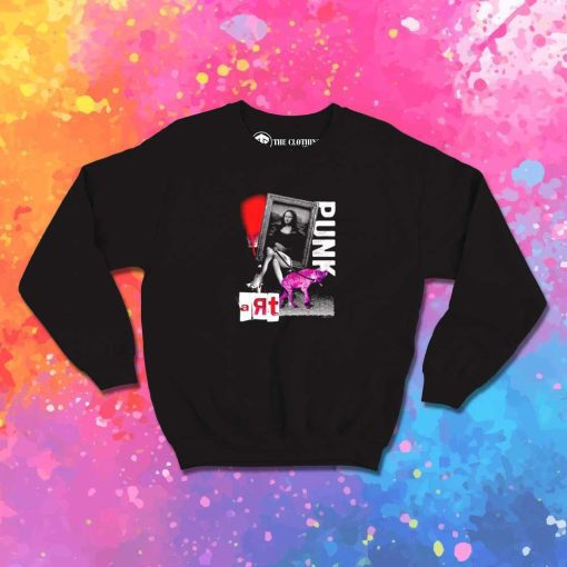 Mona Lisa Punk Art Spray Sweatshirt