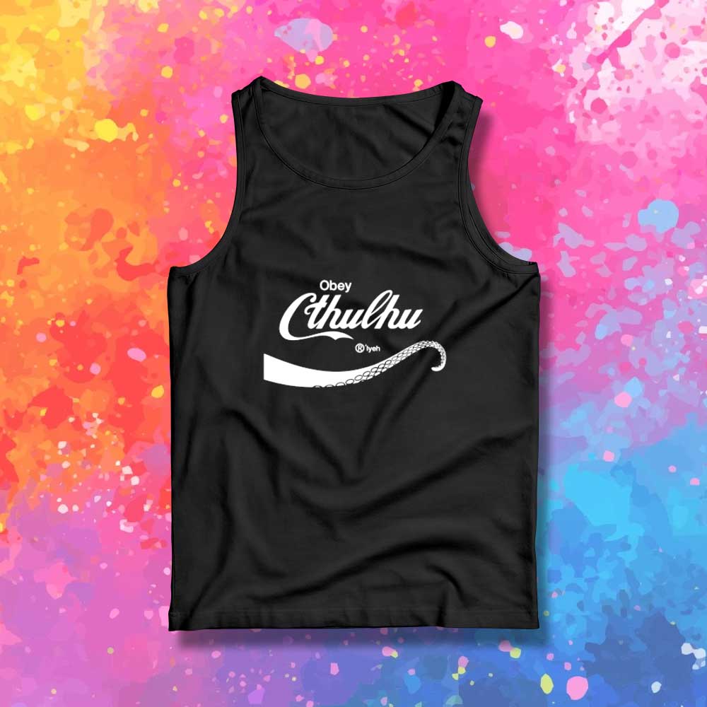 Obey Cthulhu Coca Cola Tank Top