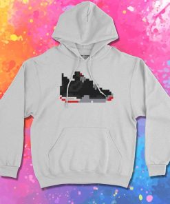 8 Bit Pixelated Jordan Shoes Hoodie