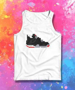 8 Bit Pixelated Jordan Shoes Tank Top