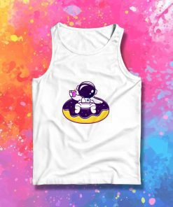 Astronaut Floating Donut Tank Top