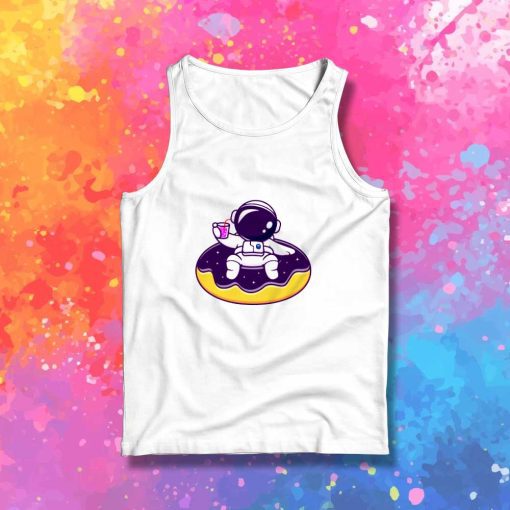 Astronaut Floating Donut Tank Top