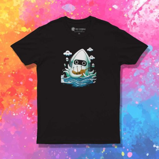 Blooper Kaiju Great Wave T-Shirt