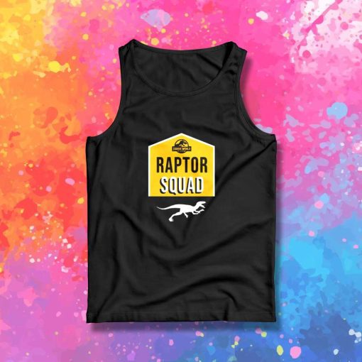 Dino Raptor Squad Badge Tank Top