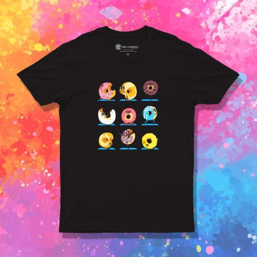 Donuts Type Yoga T-Shirt