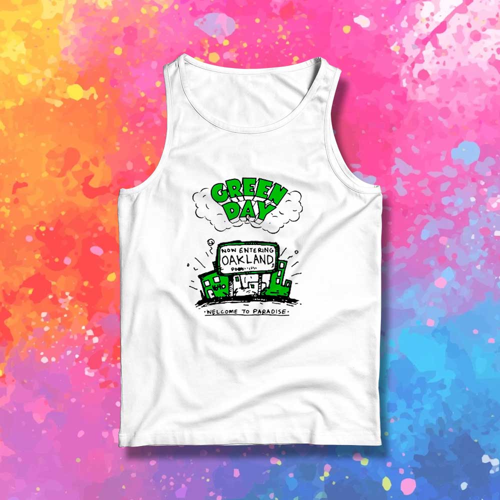 Green Day Welcome To Paradise Tank Top