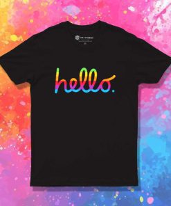 Hello Lisa Rainbow Apple T-Shirt