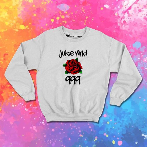 Juice Wrld 999 Red Rose Sweatshirt