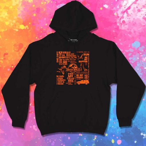 Jurassic Park Quotes Typography Hoodie