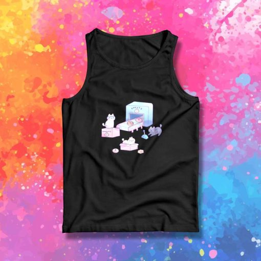 Kitty Donut Factory Tank Top