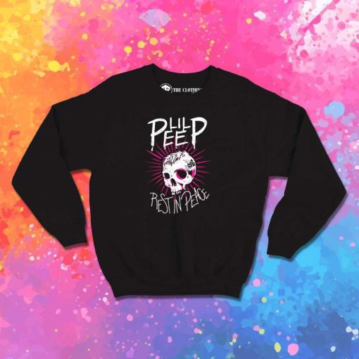 Lil Peep Rest In Peace Skull Sweatshirt