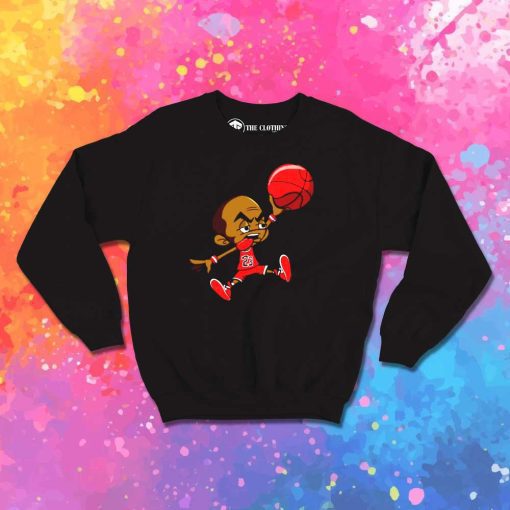 Michael Jordan 23 Cartoon Style Sweatshirt