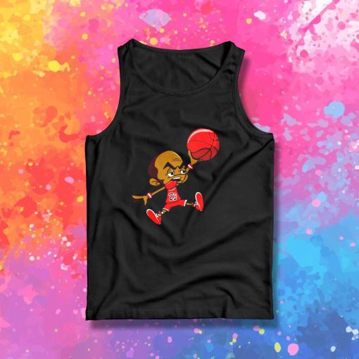 Michael Jordan 23 Cartoon Style Tank Top