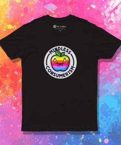 Mindless Consumerism Rainbow Apple T-Shirt
