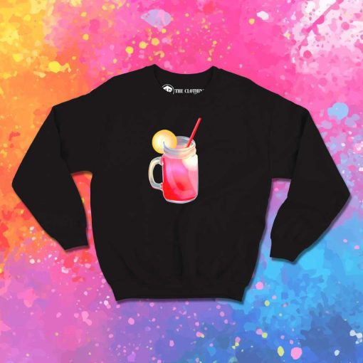 Pink Lemonade Glass Jar Sweatshirt