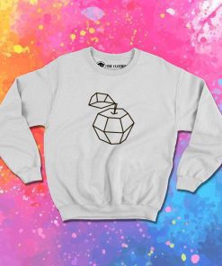 Polygonal Apple Picture Sweatshirt