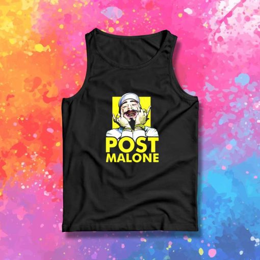 Post Malone Smiling Rapper Tank Top