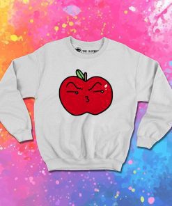 Pouty Kiss Face Apple Sweatshirt