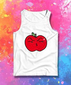 Pouty Kiss Face Apple Tank Top