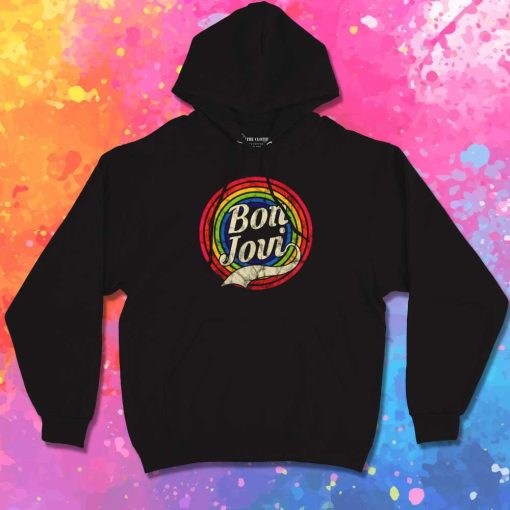 Retro Bon Jovi Rainbow Circle Hoodie