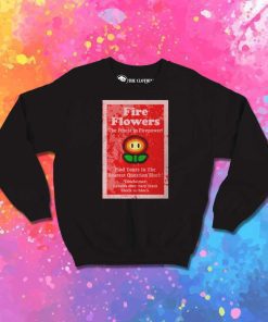 Retro Super Mario Fire Flower Sweatshirt
