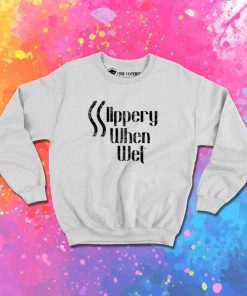 Slippery When Wet Bon Jovi Logo Sweatshirt