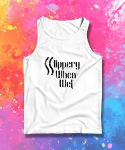 Slippery When Wet Bon Jovi Logo Tank Top