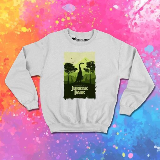 Welcome To Jurassic Park Poster Sweatshirt