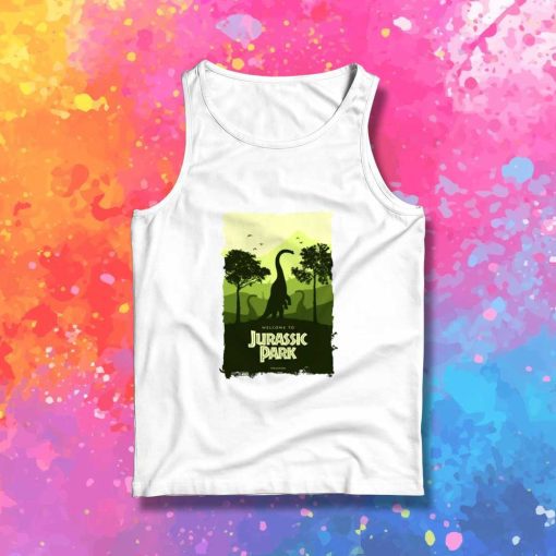 Welcome To Jurassic Park Poster Tank Top
