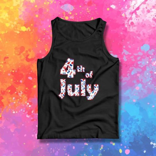 4th of July Independence Day Pattern Tank Top