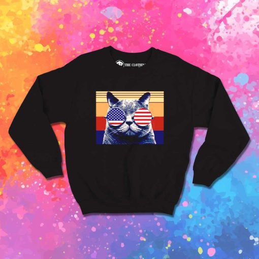 Ameowica Cat Independence Day Sweatshirt