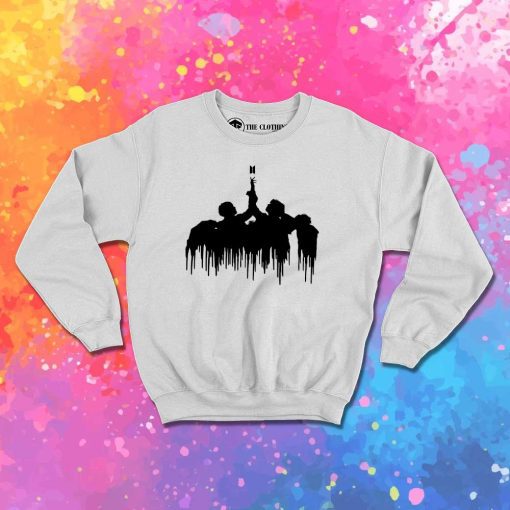 BTS Fake Love Silhouette Dripping Sweatshirt