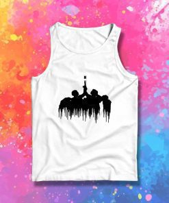 BTS Fake Love Silhouette Dripping Tank Top
