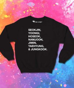 BTS Member Name List Sweatshirt
