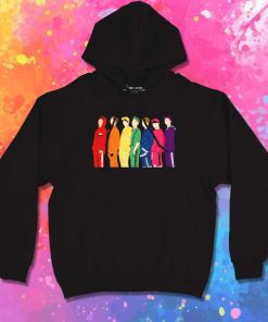 BTS Rainbow No Face Hoodie