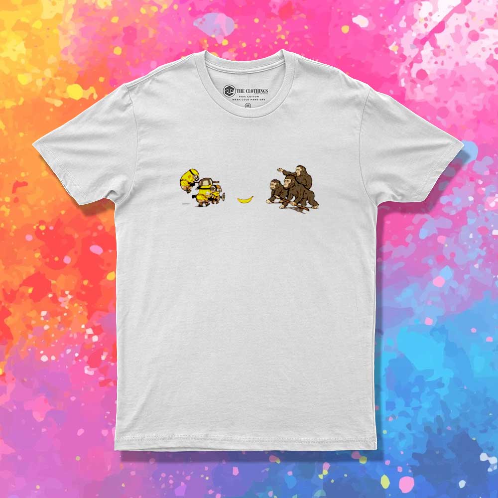 Banana Minions Versus Apes T-Shirt